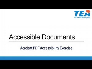 PDF Accessibility Exercise