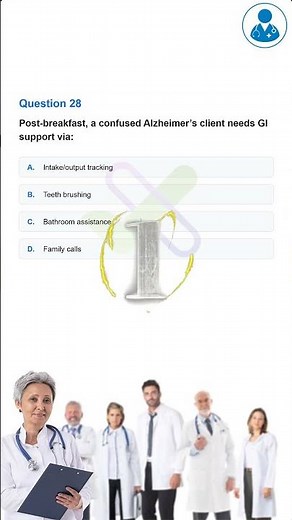 CNA Practice Test 2025 (Questions with Explained Answers 28/60 ) #shorts