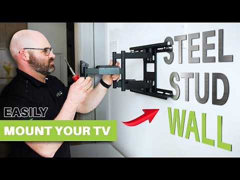How Install a TV MOUNT into a STEEL STUD WALL | Kanto Explains