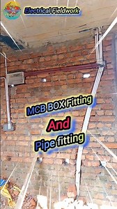 MCB BOX Fitting and pipe fitting short video viral #viralvideo