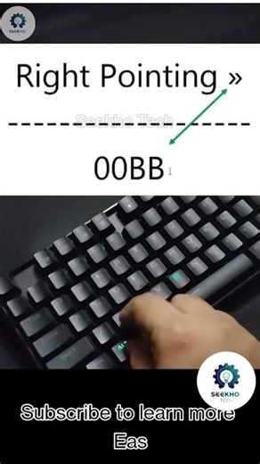 Right Pointing ☝️ symbol | #computer #windows #keyboard #typing #tricks #tricks #shorts #viral #key