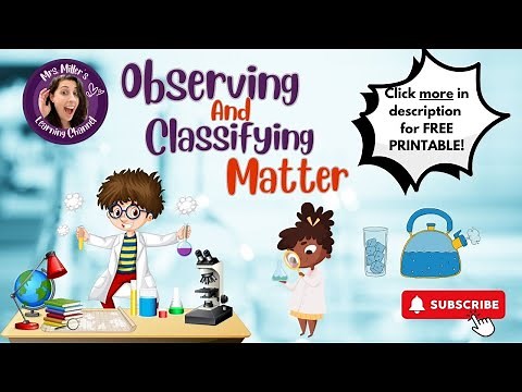 Observing and Classifying Matter: Lesson 2 - 2nd Grade Science: Structure & Properties of Matter