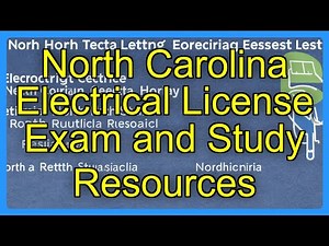 North Carolina Electrical License Exam and Study Resources