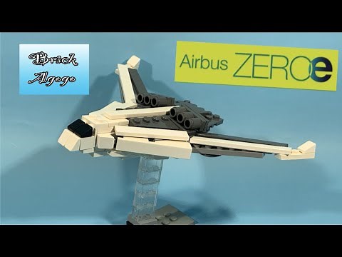 Lego Airbus ZERO Emission concept plane - Lego Custom MOC