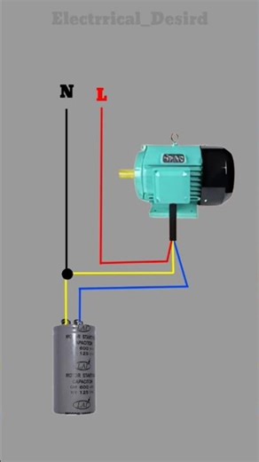 Capacitor Motor Explained || #shorts #ytshorts #subscribe