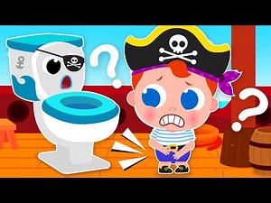 Little Pirate Learns to Use the Potty | Little Angel - Kids Songs