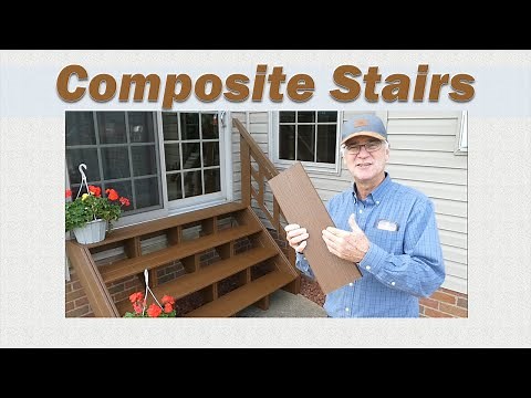 Outdoor Stairs Constructed from Trex Composite Decking Material