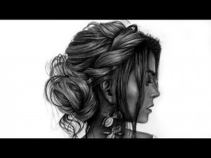 How to Draw REALISTIC HAIR for BEGINNERS Step by Step
