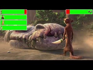 Animated Movie Villains Defeats and Deaths with healthbars