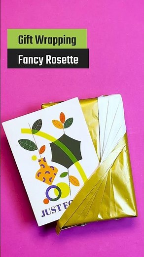 Gift Wrapping Tutorial 🎀 How to Fold a Fancy Rosette for Any Present