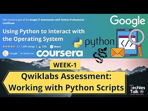 Using Python to Interact with the Operating System WEEK 1 Qwiklabs Assessment Coursera | by Google
