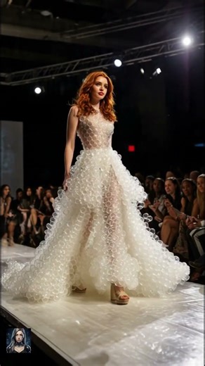 IS IT LUXURY OR TRASH? Bubble Wrap Dress SHOCKS Milan Haute Couture Runway! 🤯