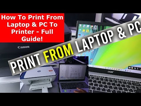 How To Print From Laptop & PC To Printer - Full Guide!