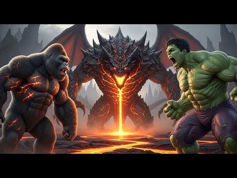 Witness the Primal Genesis: Primordial reign Kong & Hulk in the lost world.