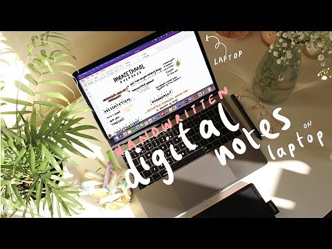 Handwritten notes on your laptop - how to set up a pen tablet for studying (beginners video)