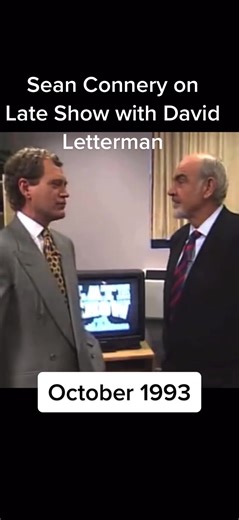 Sean Connery on Late Show with David Letterman
