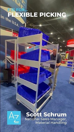Pick Orders Faster with This Adaptable Dual-Access Narrow Aisle Picking Cart by New Age Industrial!