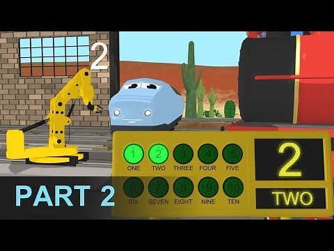 Learn Numbers and Build Trains - Learn Numbers at the Train Factory - Part 2