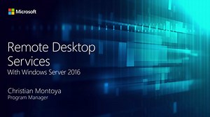 Remote Desktop Services in Windows Server 2016