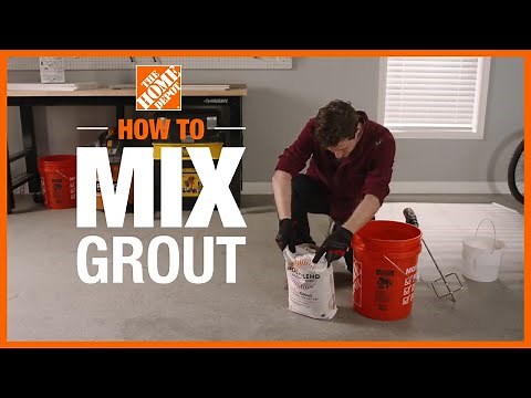 How to Mix Grout