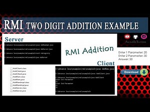 RMI Addition Example | rmi two digit addition example | Add Two Number in rmi | avadh tutor