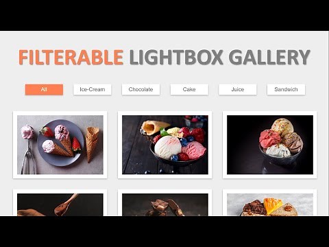 Responsive Filterable Lightbox Gallery [ HTML CSS JQUERY ] | JQUERY Magnific Popup Tutorial