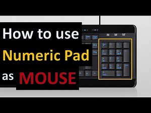 How to use numeric pad as MOUSE || MUST WATCH