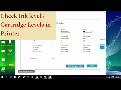 How do You check the ink level (Cartridge Levels) in Printer Windows 10