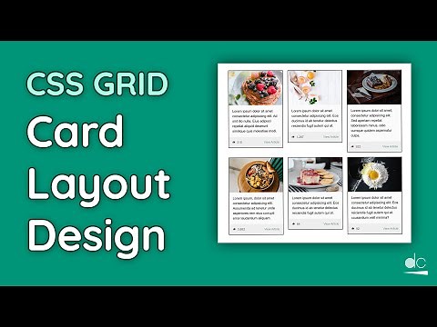 Card Layout (Design) Tutorial with HTML & CSS Grid - Web Design Tutorial