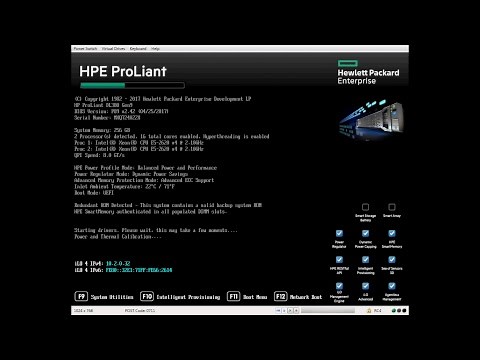 HP DL380 Gen 9 vSphere 6.5 installation