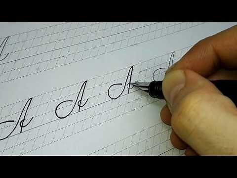 Spencerian script tutorial - Capital A