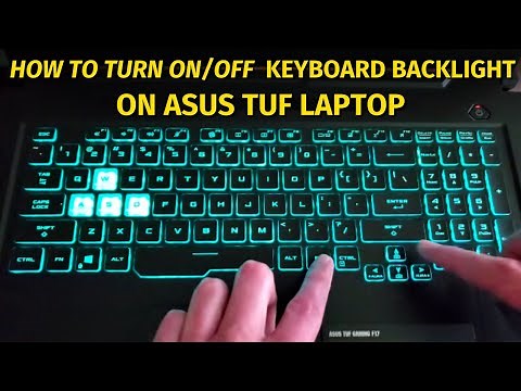 How to Turn On or Turn Off Keyboard Lights on ASUS TUF Laptop