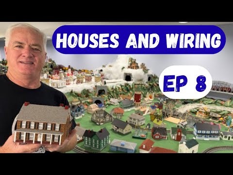 EP 8 | Building YouTubes Largest Holiday Train Layout [Single Builder] Houses, Rides and Wiring