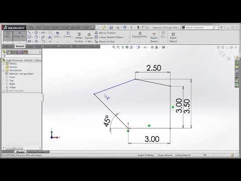 Tech Tip: SOLIDWORKS 2015 Tutorial - Improved Angle Dimensioning