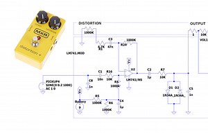 シミュレーションでお勉強：元祖ハードクリッピング MXR Distortion のルーツを確認した | Project JAZZCASTER - by カバ野郎