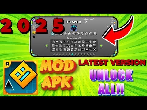 🚀 Geometry Dash 2025 for Android | All Levels + Skins Unlocked 🎮