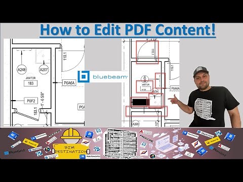 How to Edit PDF Content in Bluebeam Revu | Cut, Redact, Erase, Text Edit, & Snapshot | BIM Tutorial