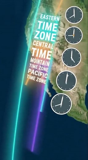 USA Has 4 Time Zones! 🌎🇺🇸 #shorts