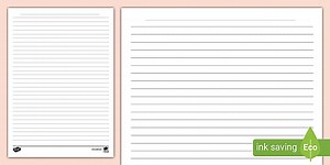 Story Writing Wide-Lined Paper