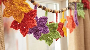 Crochet Fall Leafy Banner Pattern   Tutorial