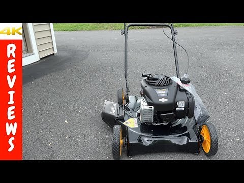 Mowing Grass With The $150 Poulan Pro Push Mower Plus Review and POV Test