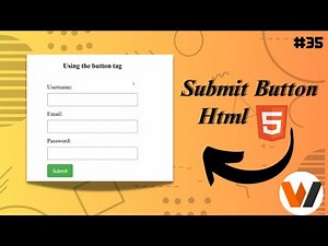 How To Create Submit button | Input type submit