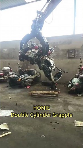 Double Cylinder Grapple — Multi purpose grab for wood, steel and rock