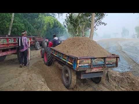 Mahindra B275 DI Tractors Climbed Up with Full Load After Struggling Down the Slope