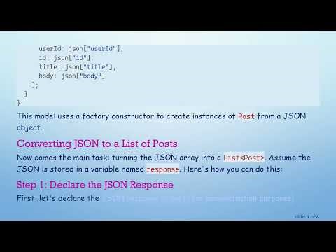 How to Convert JSON Response into a List in Flutter Dart?