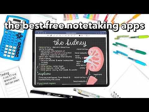 the BEST FREE notetaking apps 🌷