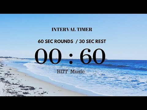 INTERVAL TIMER 1 MIN WORK / 30 SEC REST with almost 60 minutes complete workout / HIIT MUSIC