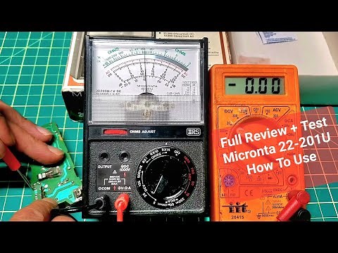 How To Use Vintage Antique Multimeter Micronta 22-201U With Full Review And Test