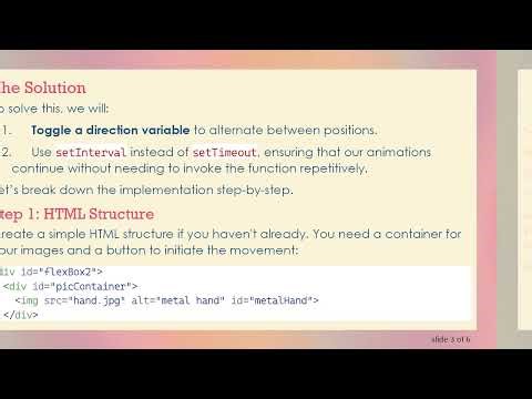 How to Make an Image Sway Back and Forth Using JavaScript and CSS