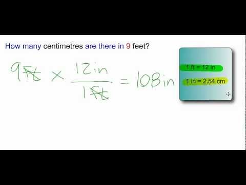 Converting Feet to Centimetres